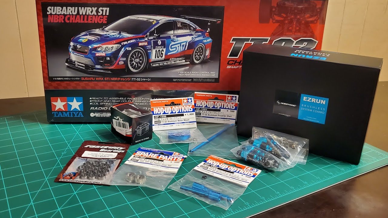 Unboxing The Tamiya Subaru WRX STI 24th Nurburgring TT-02 1/10 4WD Electric Touring Car Kit