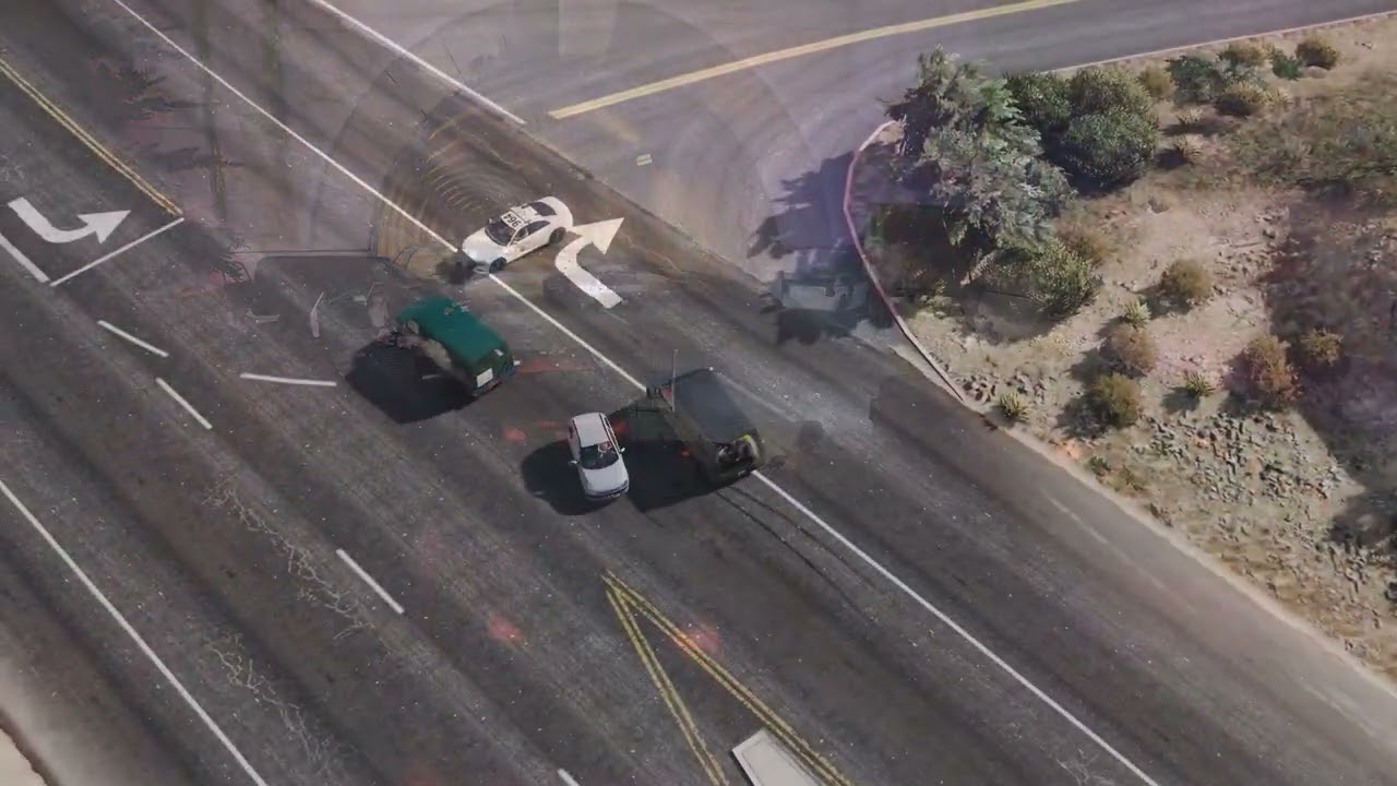 Grand Theft Auto 5 AI Police Chases (RDE) - Jan 2025