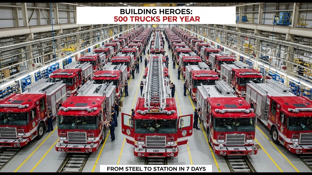 Building a $1.8 Million Fire Truck Aerial Ladder - Heat-Treating 150-Foot Aluminum Extrusions