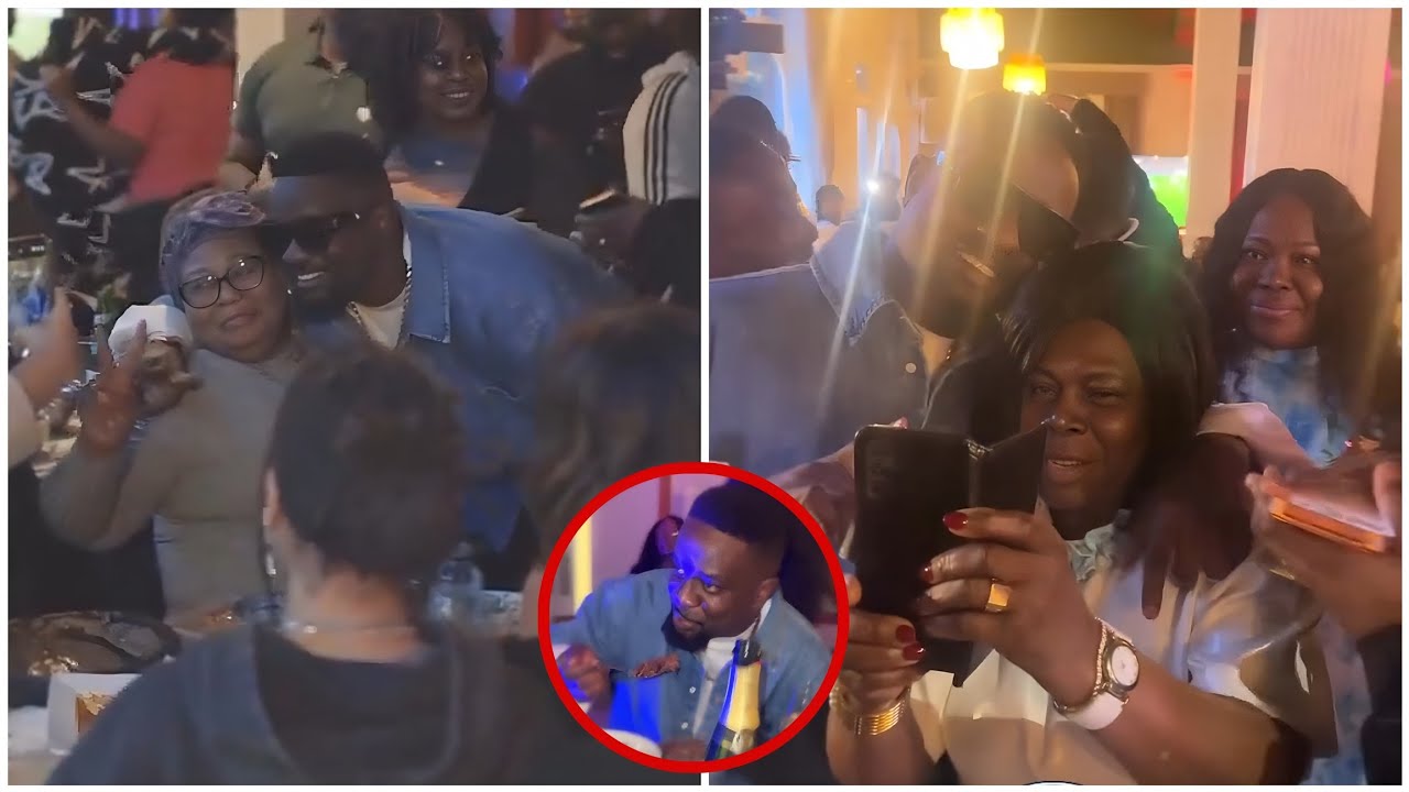 Sarkodie visited one of the largest Ghanaian restaurants in London
