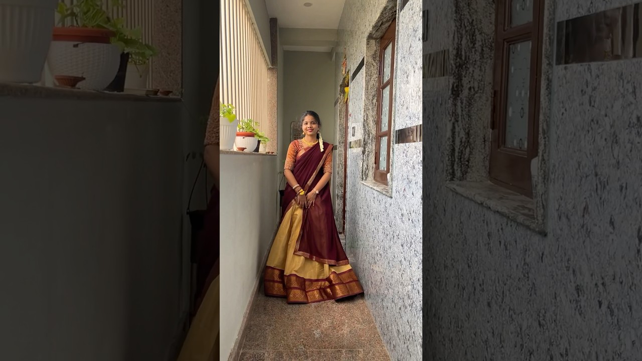 Minivlog#341 🪔Diwali celebration in new home❤️||Half saree for this festival🤩 #diwali #diml #food