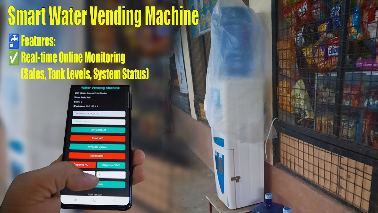 Smart Water Vending Machine 💧 One Coin = Clean Water + Music + A Talking Machine?! Mind-Blowing! 🤯