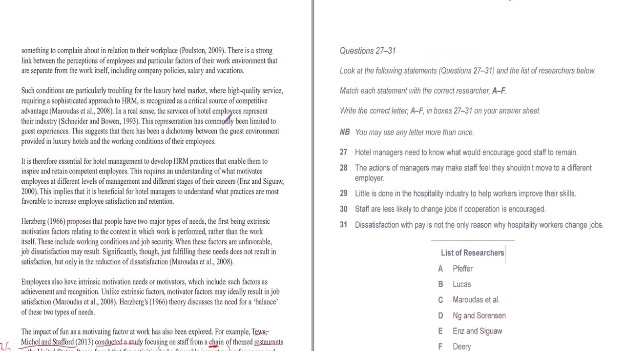 CAMBRIDGE 14 TEST 1 PASSAGE 3 HOSPITALITY INDUSTRY