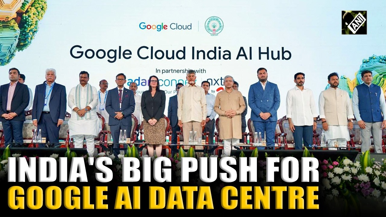 Watch! India&rsquo;s big step toward Google AI data centre in Visakhapatnam; AP CM kickstarts $15bn push