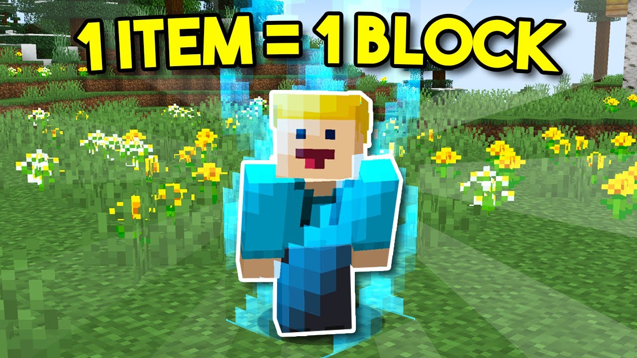 För Varje Item Så Blir Världen STÖRRE I Minecraft