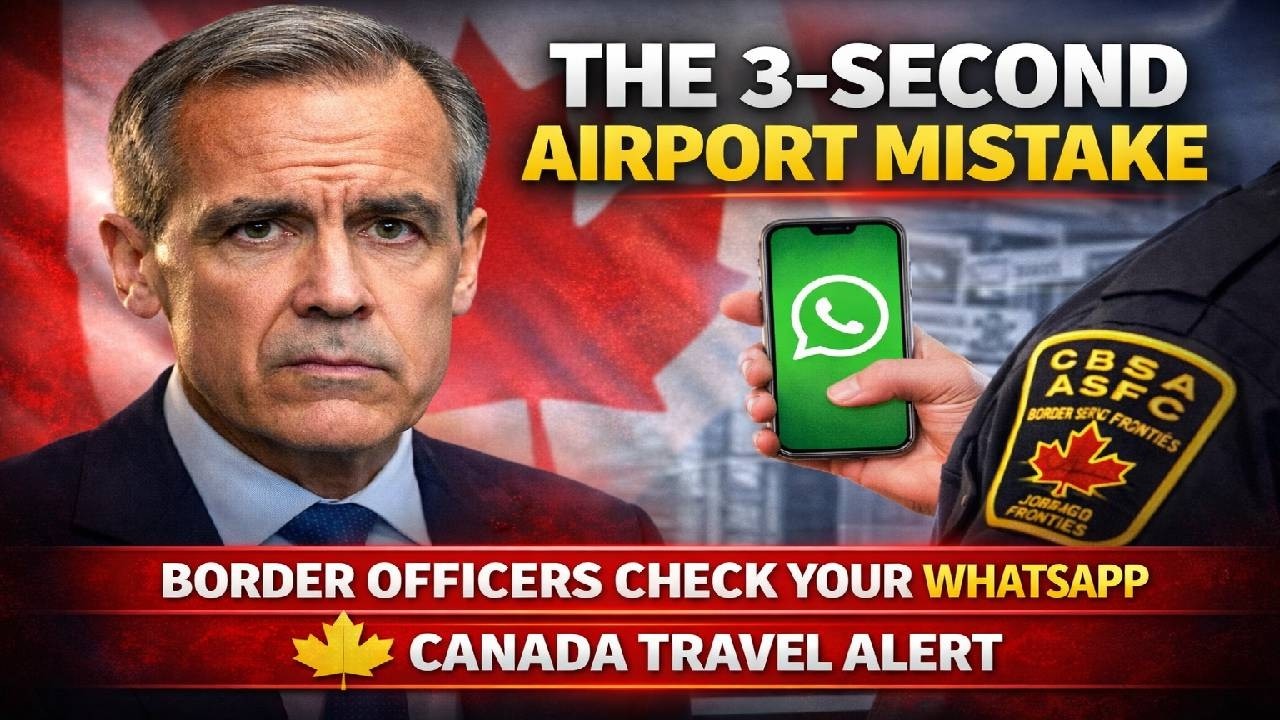 The 3-Second Airport Mistake That Could Let Border Officers Check Your WhatsApp(Canada Travel Alert)