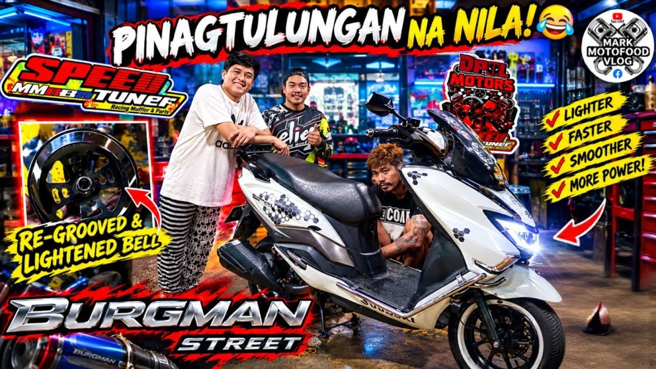 RE-GROOVED & LIGHTENED BELL | SUZUKI BURGMAN STREET 125 | SPEEDTUNER X DPOL MOTORS