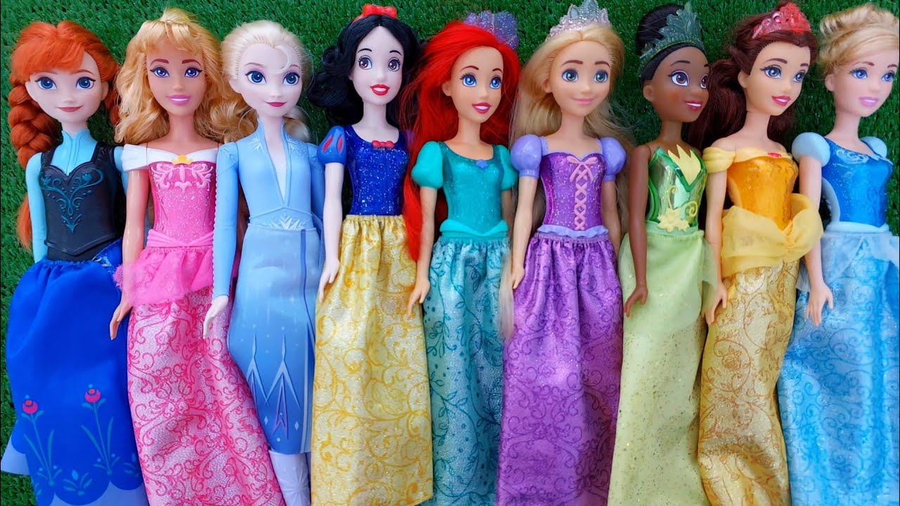 Disney Princess Doll Makeover ~ DIY Miniature Ideas for Barbie - Wig, Dress, Faceup, andMore! DIY