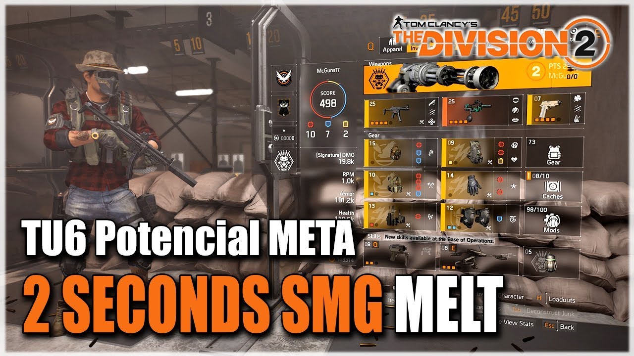 The Division 2 | MAX CRIT SMG POTENTIALLY NEW META | TU6 PTS SMG Build discussion