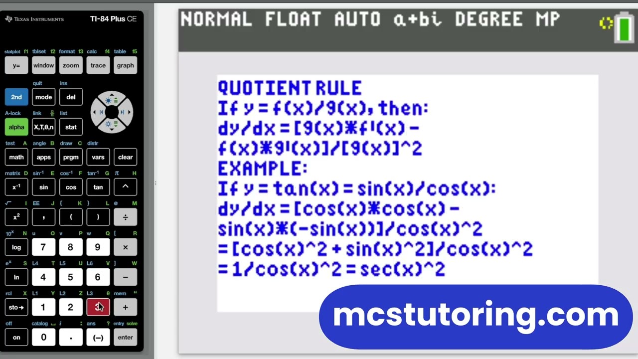 TI-84 Calculus Program: AB & BC Formulas, Integrals, Series, & More (Full Demo) #ti84programs