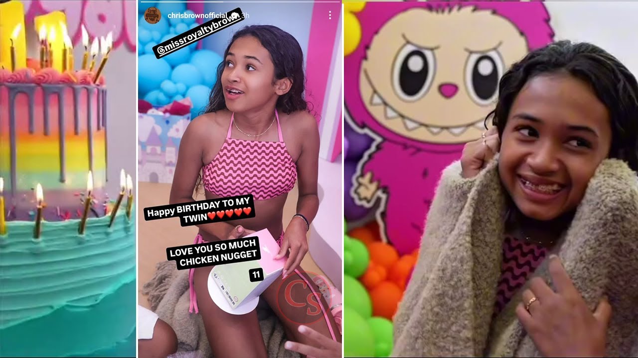 Inside Chris Brown's Daughter Royalty's Labubu Doll Themed 11th Birthday Bash