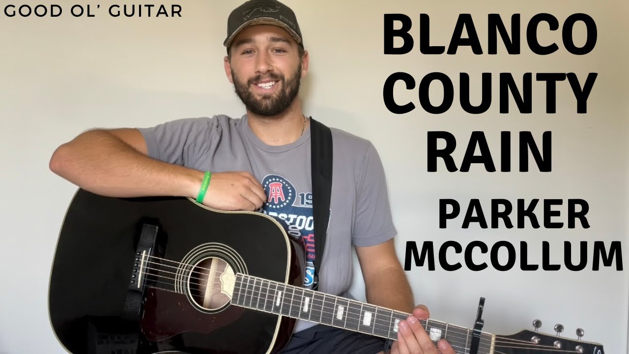 (BEGINNER LESSON) Blanco County Rain Parker McCollum Guitar Lesson + Tutorial
