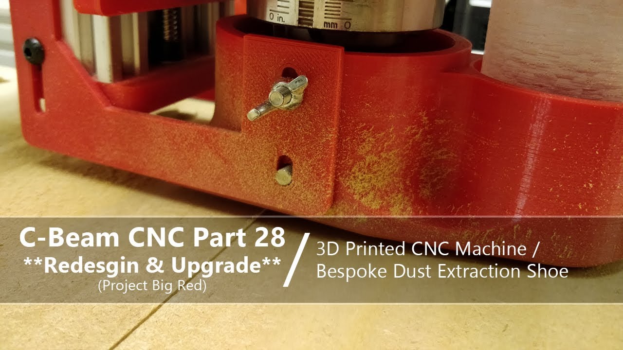 #28 Compact CNC Dust Shoe #28 / Bespoke / 3D Printed CNC Machine