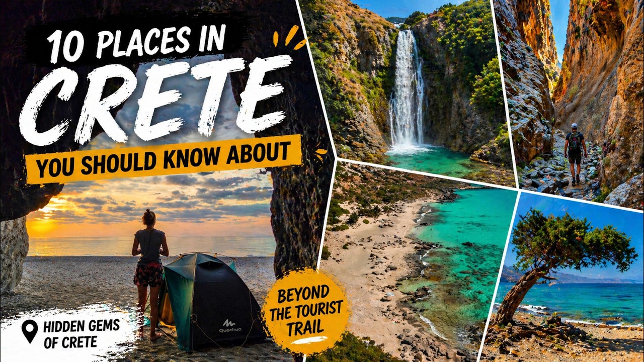 10 hidden gems of Crete you probably don't know about | Secret, unknown places | EN & GR subtitles