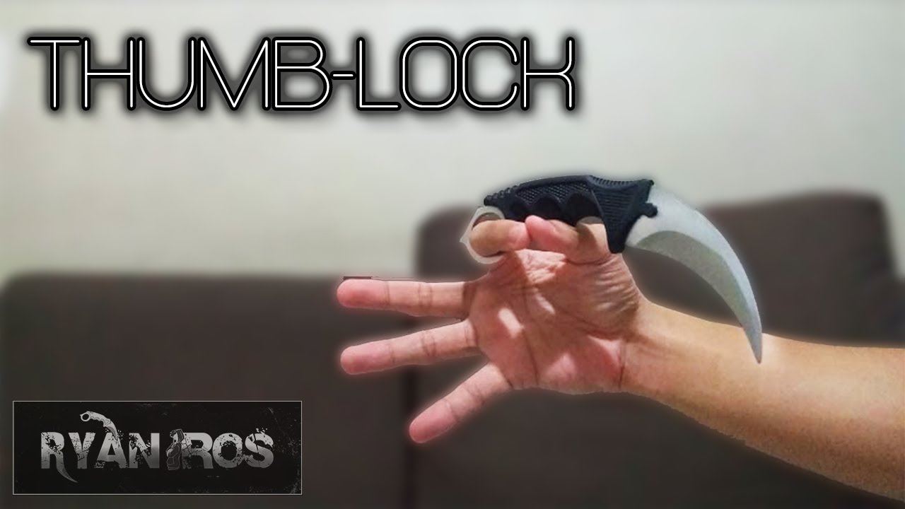 Учебное пособие по трюкам с керамбитом — Thumb Lock