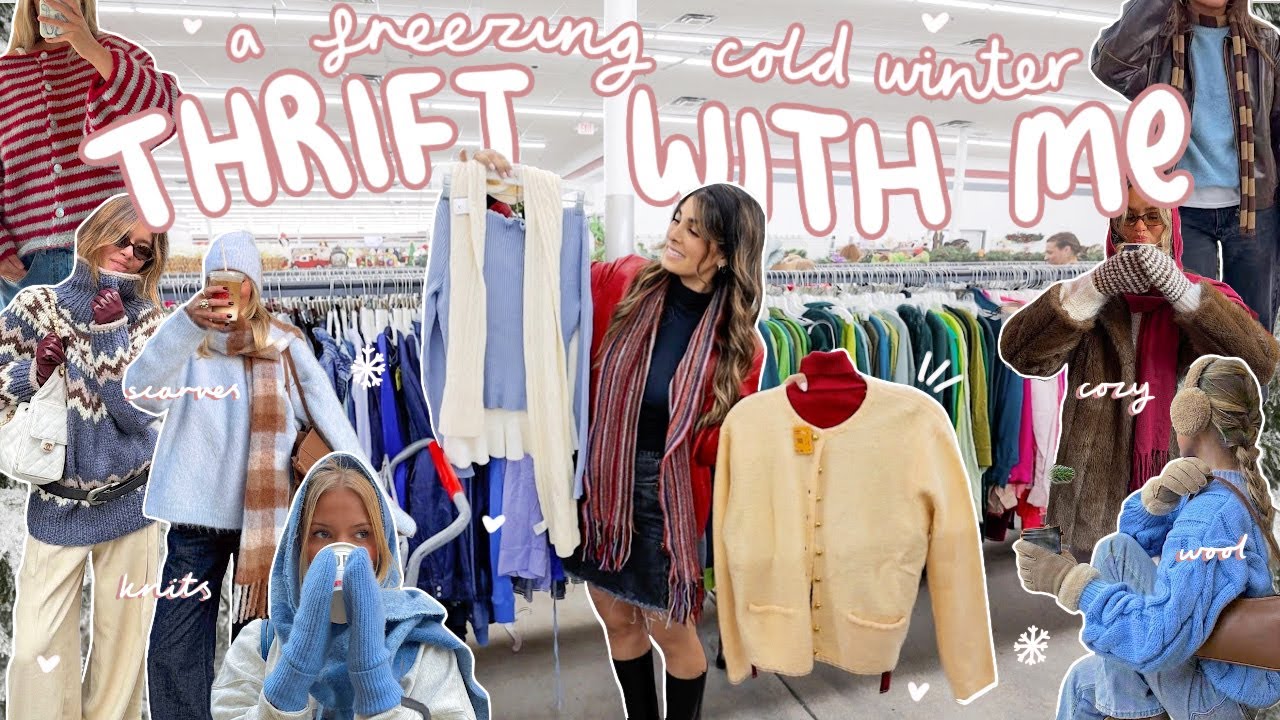 THRIFT WITH ME for the perfect WINTER WISHLIST *warm knits & frosty fits* ❄️