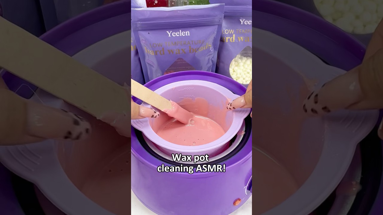 Silicone wax pot makes it easy 😍 #yeelen #yeelenwax #waxingkit #waxing #hardwax #waxbeads #asmr