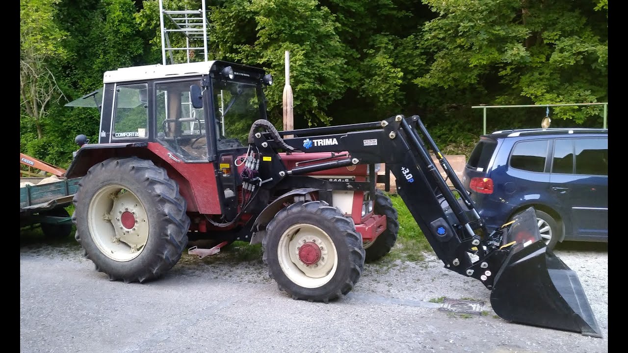 IHC 844-S: Hommage an eine Legende. Kartoffelernte, Frontladereinsatz und klasse Motorsound