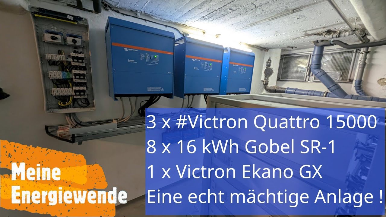 3x #Victron Quattro + 128 kwh #LiFePO4 | Industrial Scale Off-Grid System