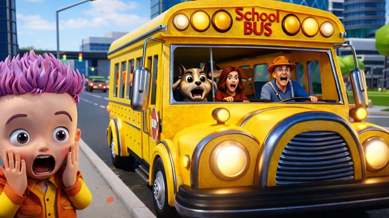 Wheels on the Bus Animation | Toddler Music | Learn & Sing
