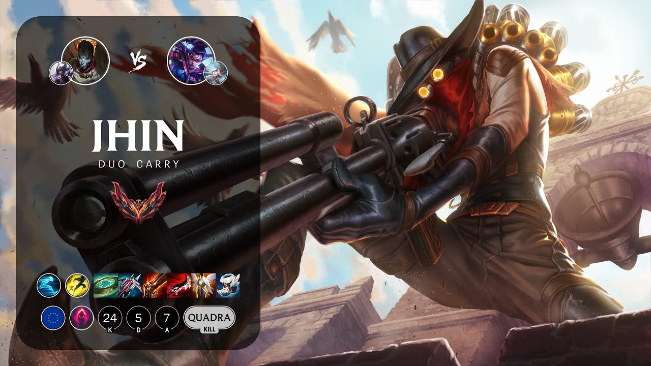 Jhin ADC vs Vayne - EUW Grandmaster Patch 13.20