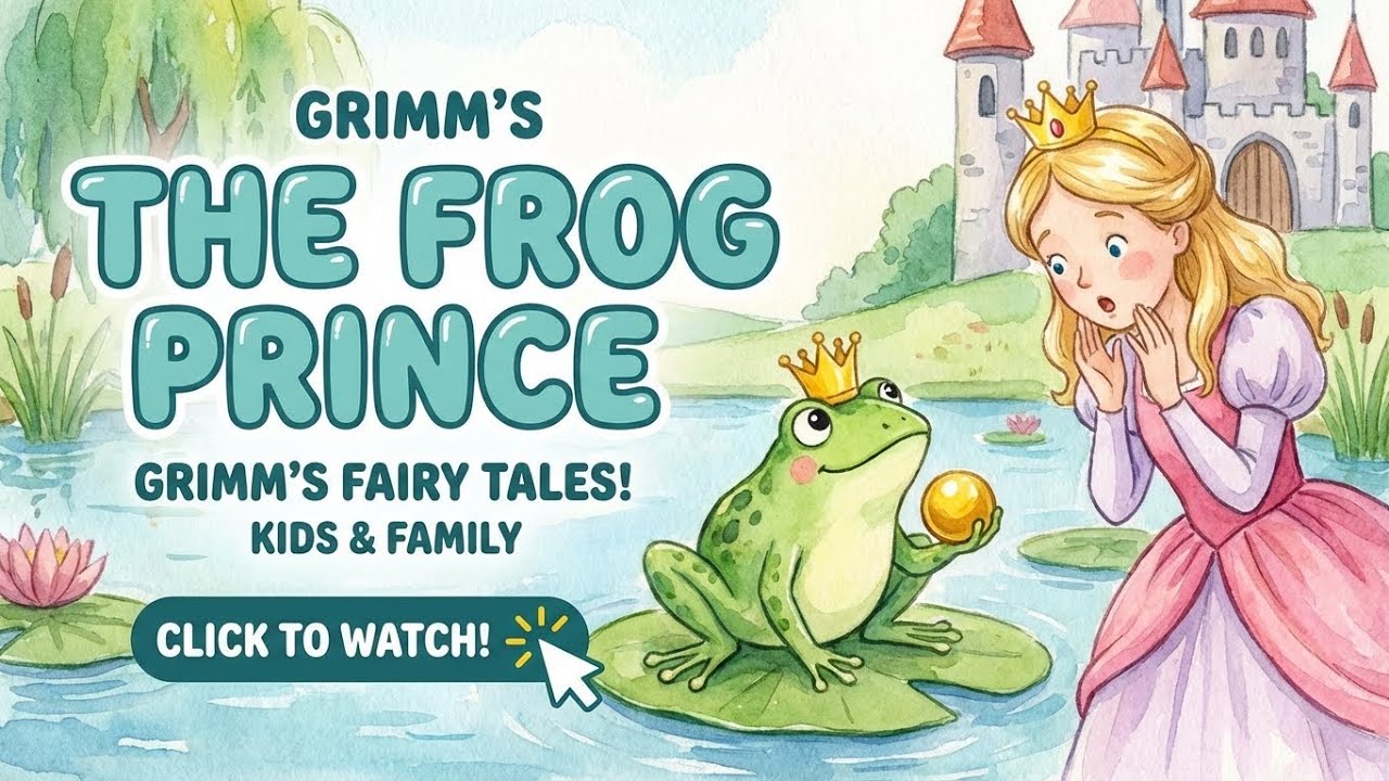 The Frog Prince (Grimm Fairy Tale) | Calm Bedtime Story for Kids