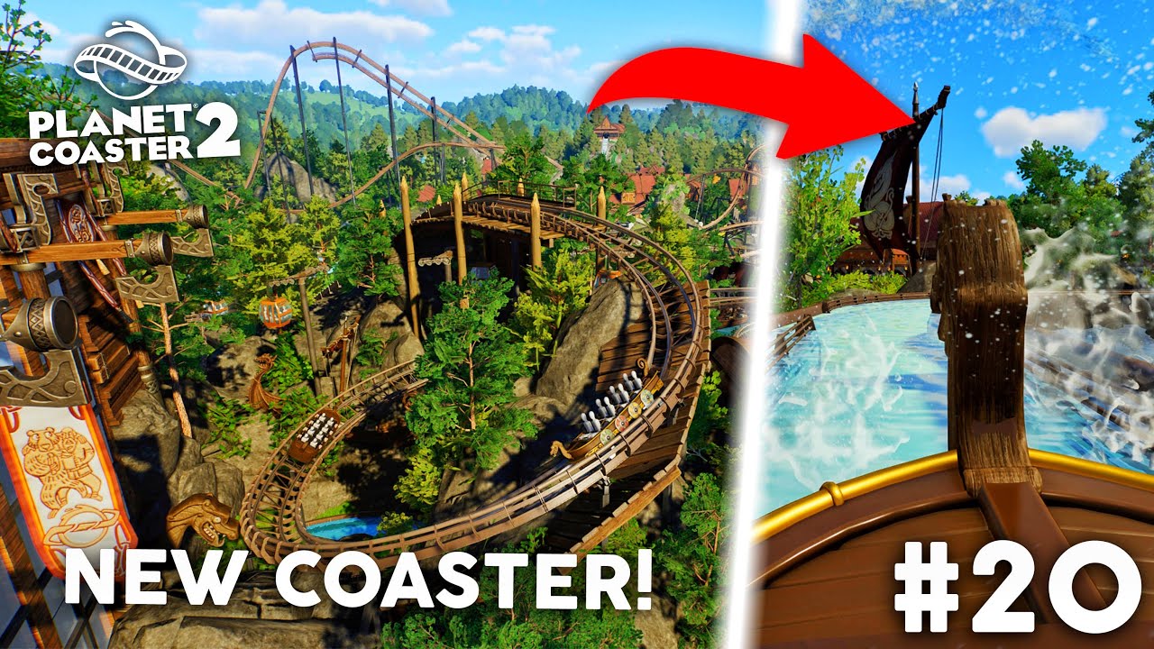 Planet Coaster 2 NEW Roller Coaster in my WATER PARK!? EP20
