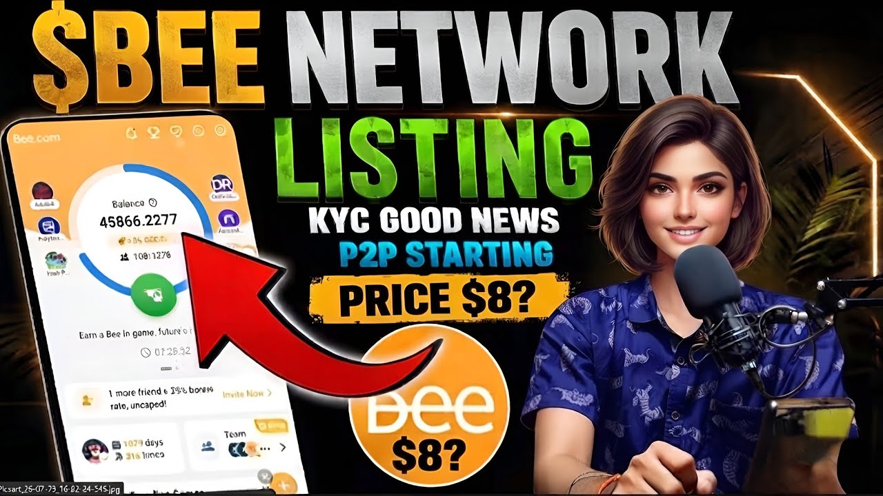 Новое обновление P2P Bee Network ll Листинг Bee Coin ll Хорошие новости по KYC 😱 1Bee = $8 🎉🤑 #be...