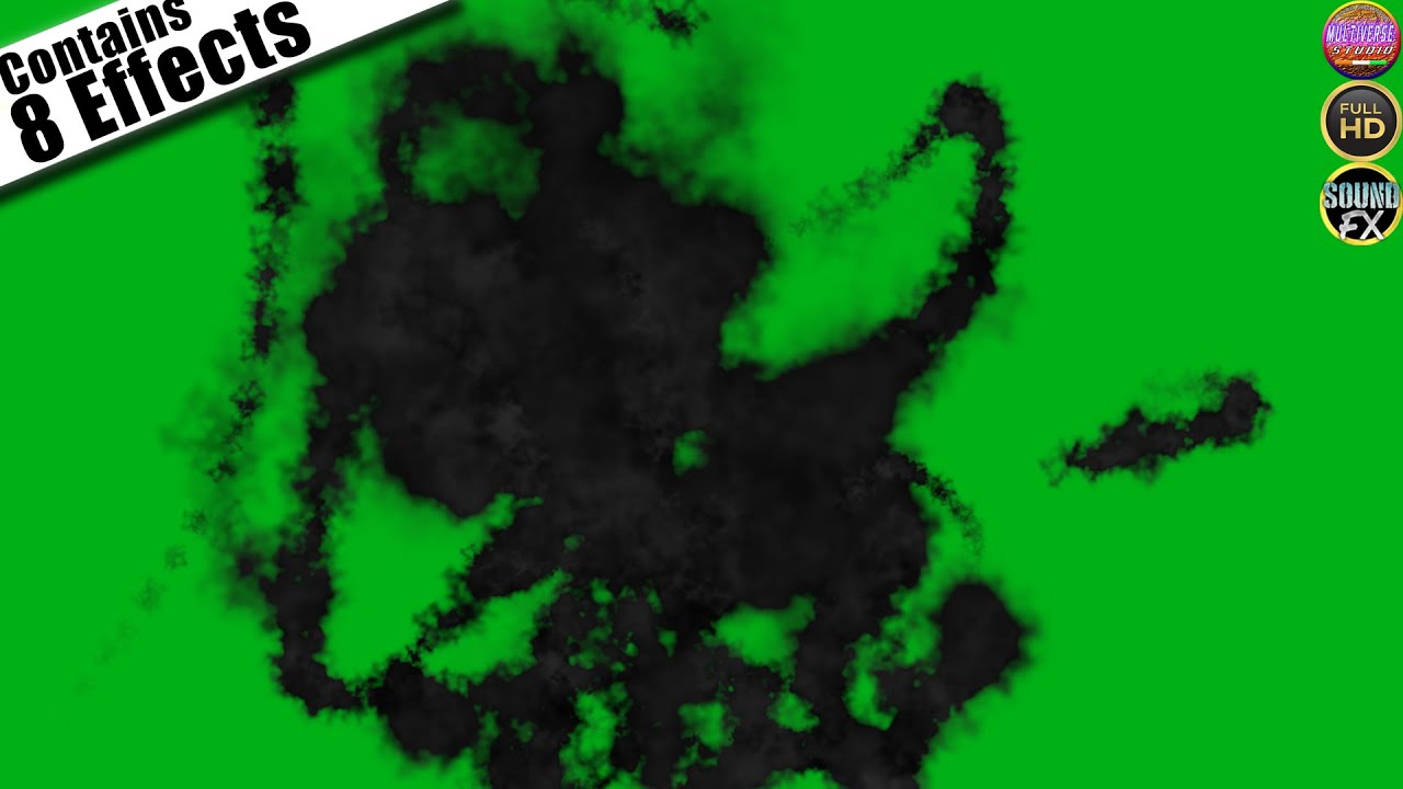 Dark Smoke Appear & Disappear VFX