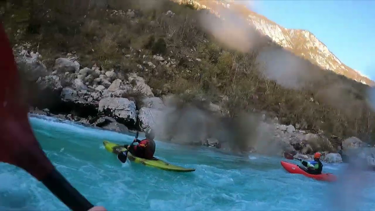 Best of Soča river: kayaking in cave/friedhofstrecke - slalomstrecke 29/10/2022.