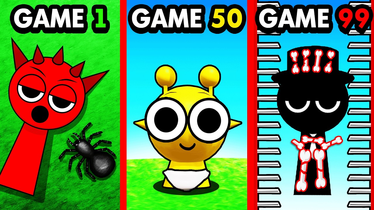 Playing EVERY SPRUNKI GAME (Movie)