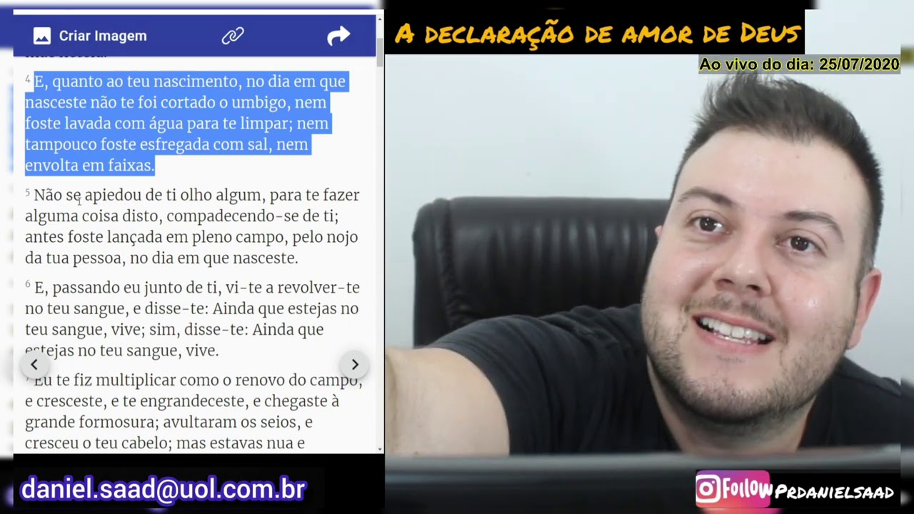 A declaração de Amor de Deus - Ezequiel 16