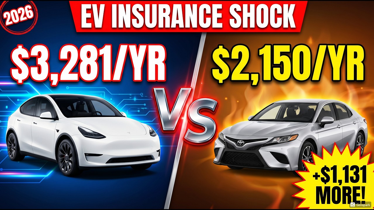 EV insurance cost vs gas car 2026!