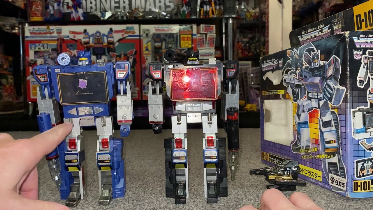 Transformers generation one Japanese exclusive Soundblaster G1 vintage complete collection soundwave