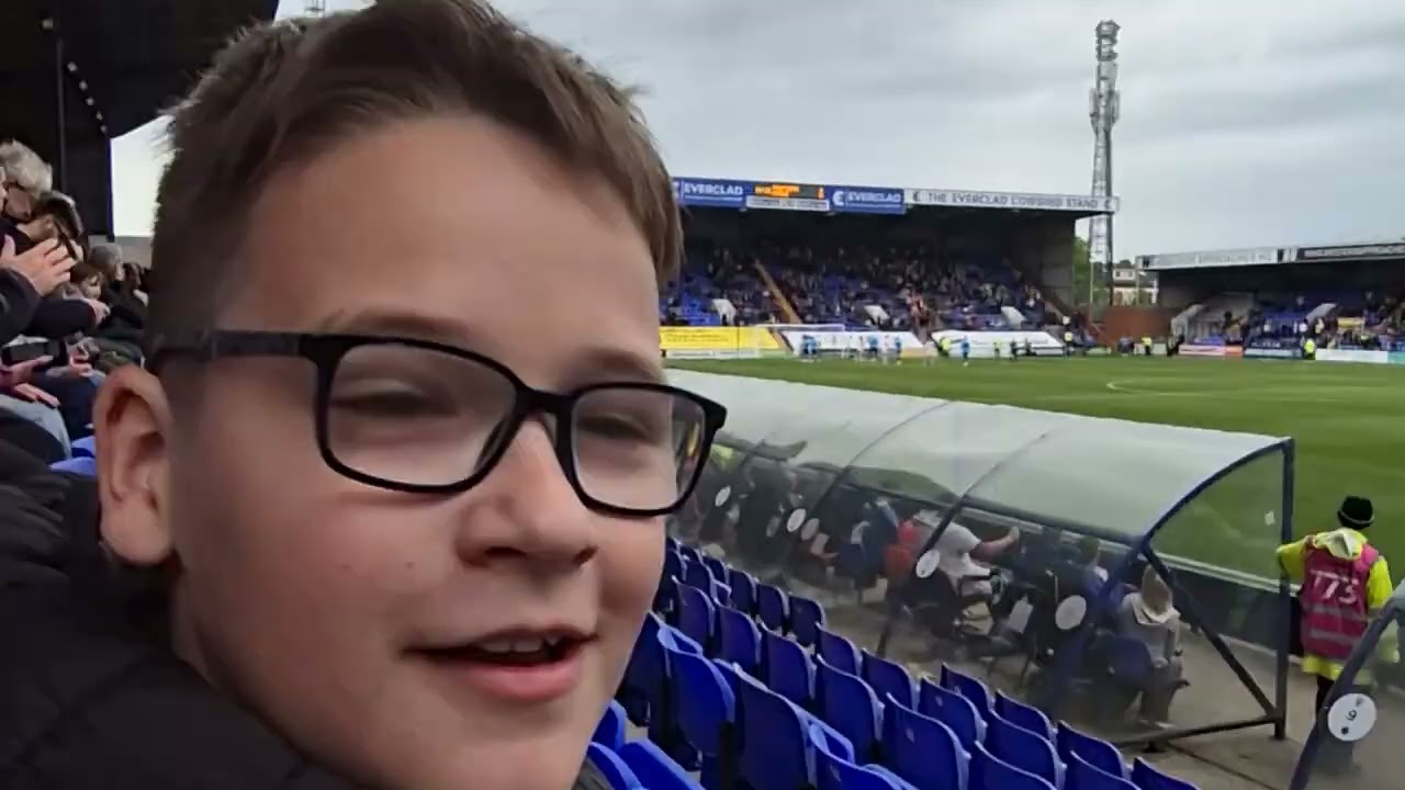 TRANMERE ROVER v CREWE  26/4/25 STAYING UP AND PITCH INVASION