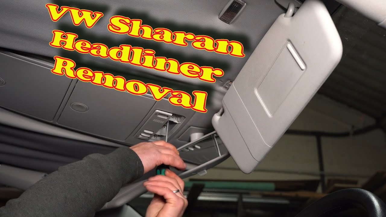 Как снять обивку потолка VW Sharan
