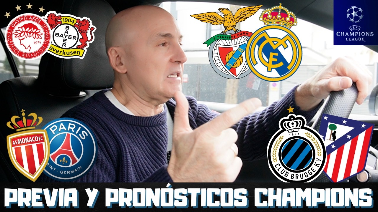 BENFICA vs REAL MADRID, BRUJAS vs ATLETI, MÓNACO vs PSG... PORCENTAJES PLAY OFF CHAMPIONS.