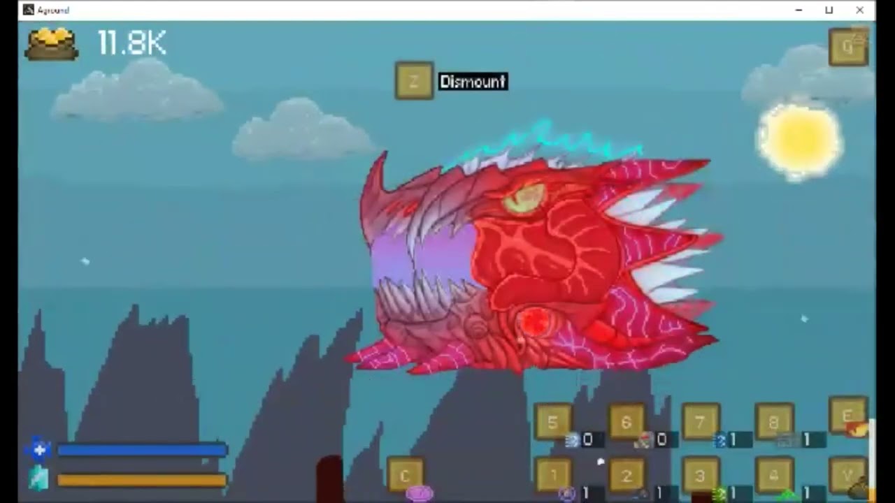Aground Ep 42 creating Mecha Dragon Ship and meeting the Teacher