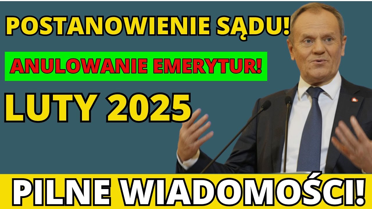 BĘDZIESZ W SZOKU! SĄD ZNISZCZYŁ SYSTEM EMERYTALNY! NIE BĘDZIE WIĘCEJ EMERYTUR!