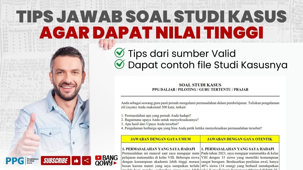 TIPS JAWAB SOAL STUDI KASUS DI UP AGAR DAPAT NILAI TINGGI