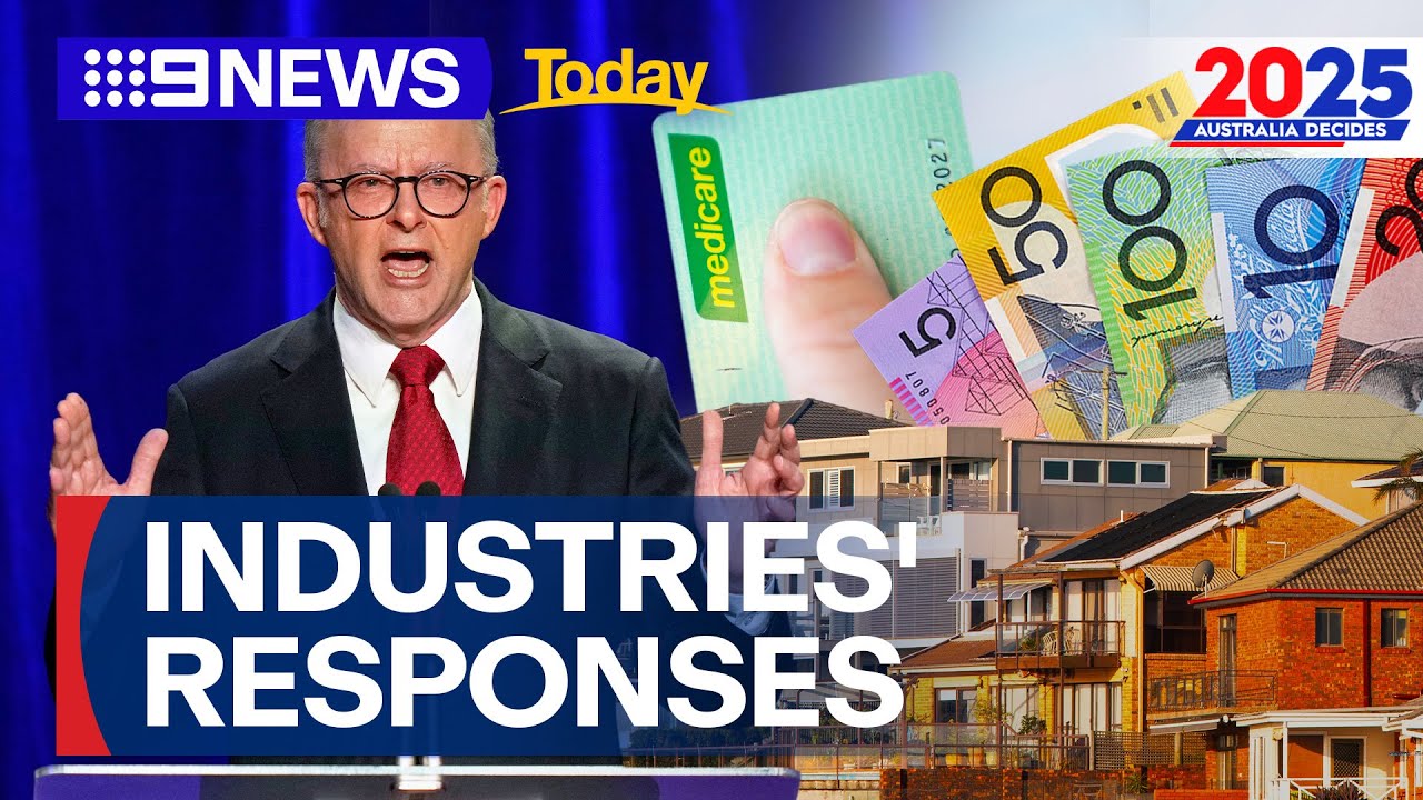 Key industries' responses to cost-of-living relief with Albanese returning as PM | 9 News Australia
