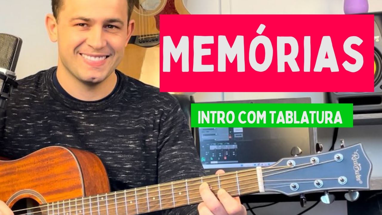 Como Tocar o solo da musica Memórias - Aula completa no violão - Com tablatura