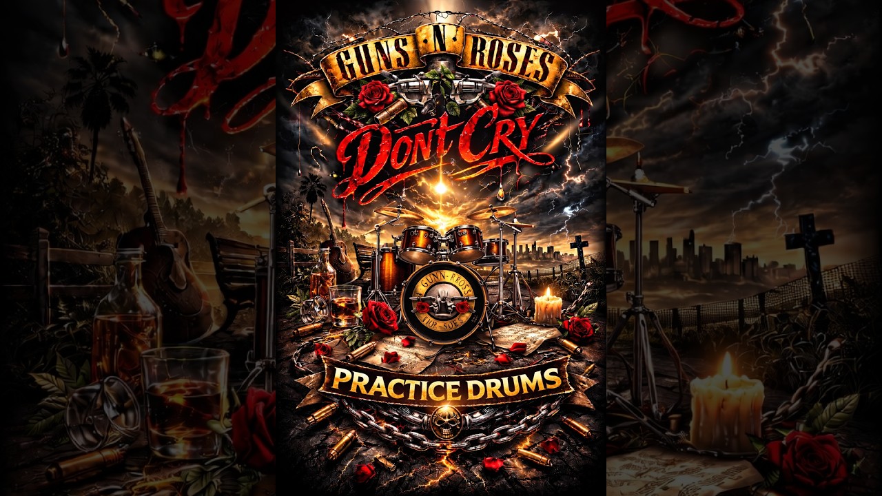 Guns N' Roses - Don't Cry Practice Drums w click track