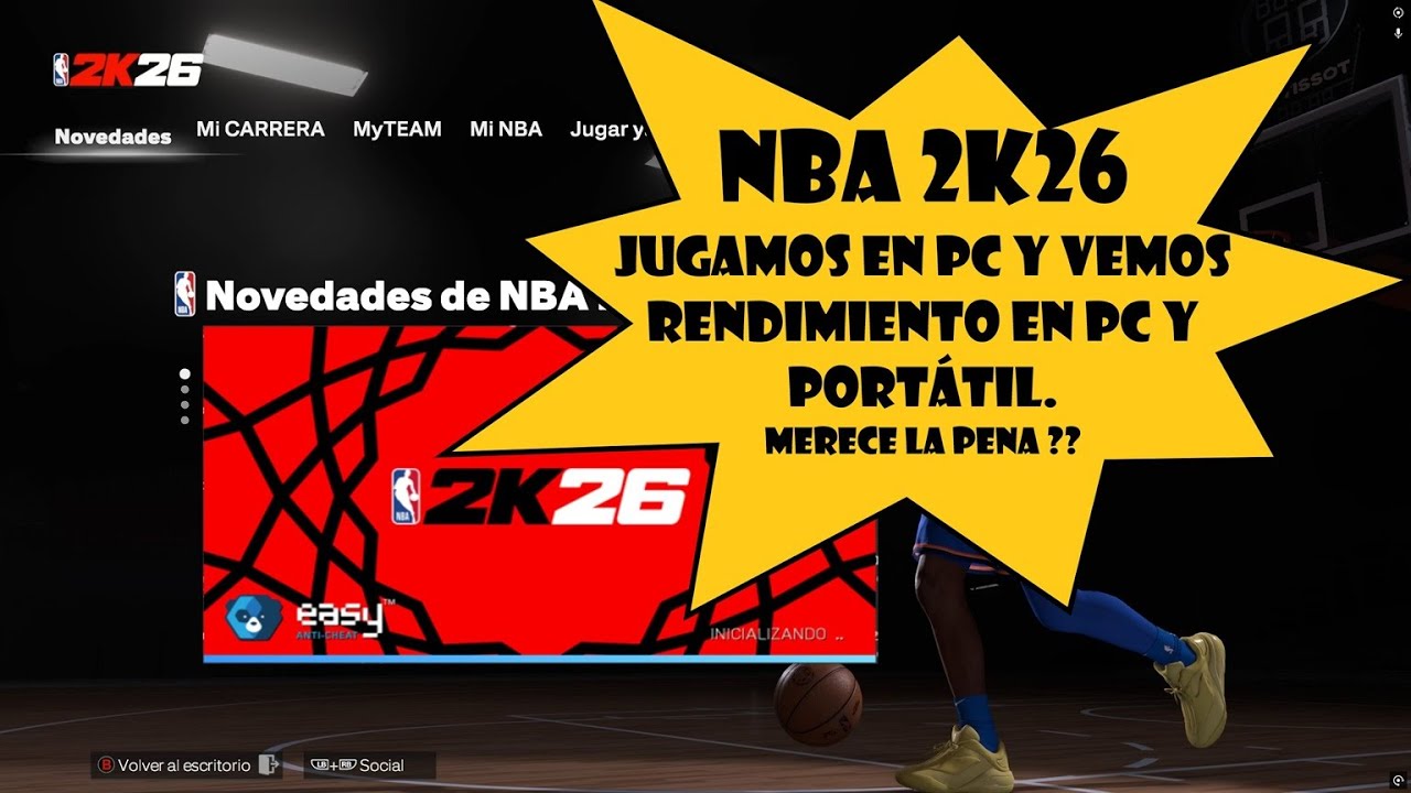 Jugamos NBA 2k26 en PC. Cómo tira el juego? Pc-Steam Review NBA 2k26 #nba2k26