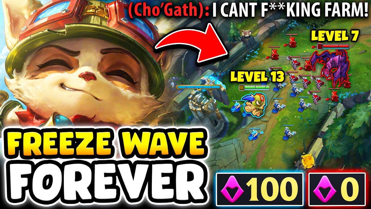 The Story of how Zwag got up 6 levels and 100 CS on this poor Cho'gath... (PERMA FREEZE) #7