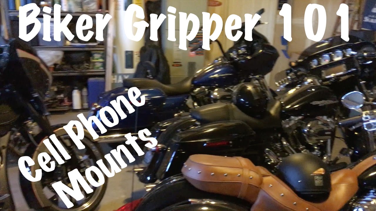 Biker Gripper Best Motorcycle Cell Phone Holder-Mounting Positions