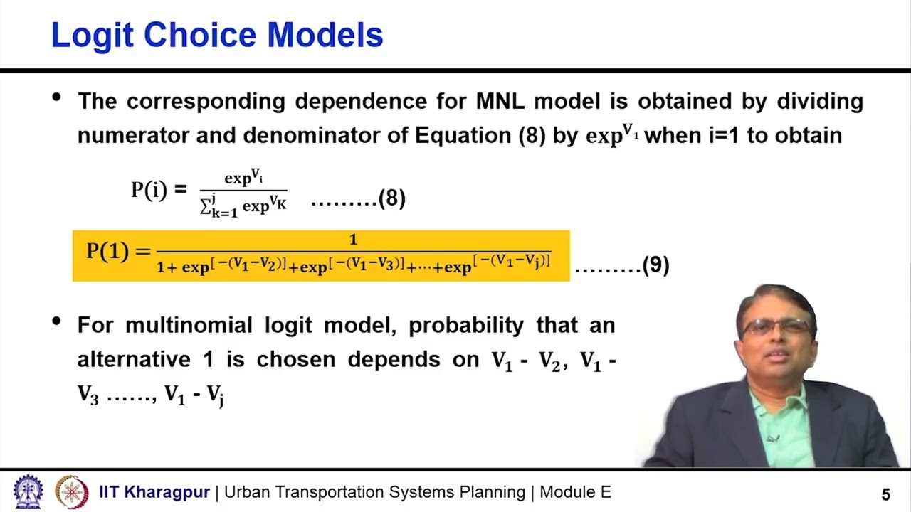 Lecture 38: Logit Choice Models - II