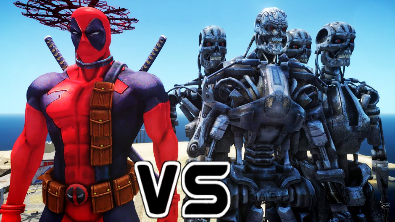 DEADPOOL VS TERMINATOR ARMY - EPIC BATTLE