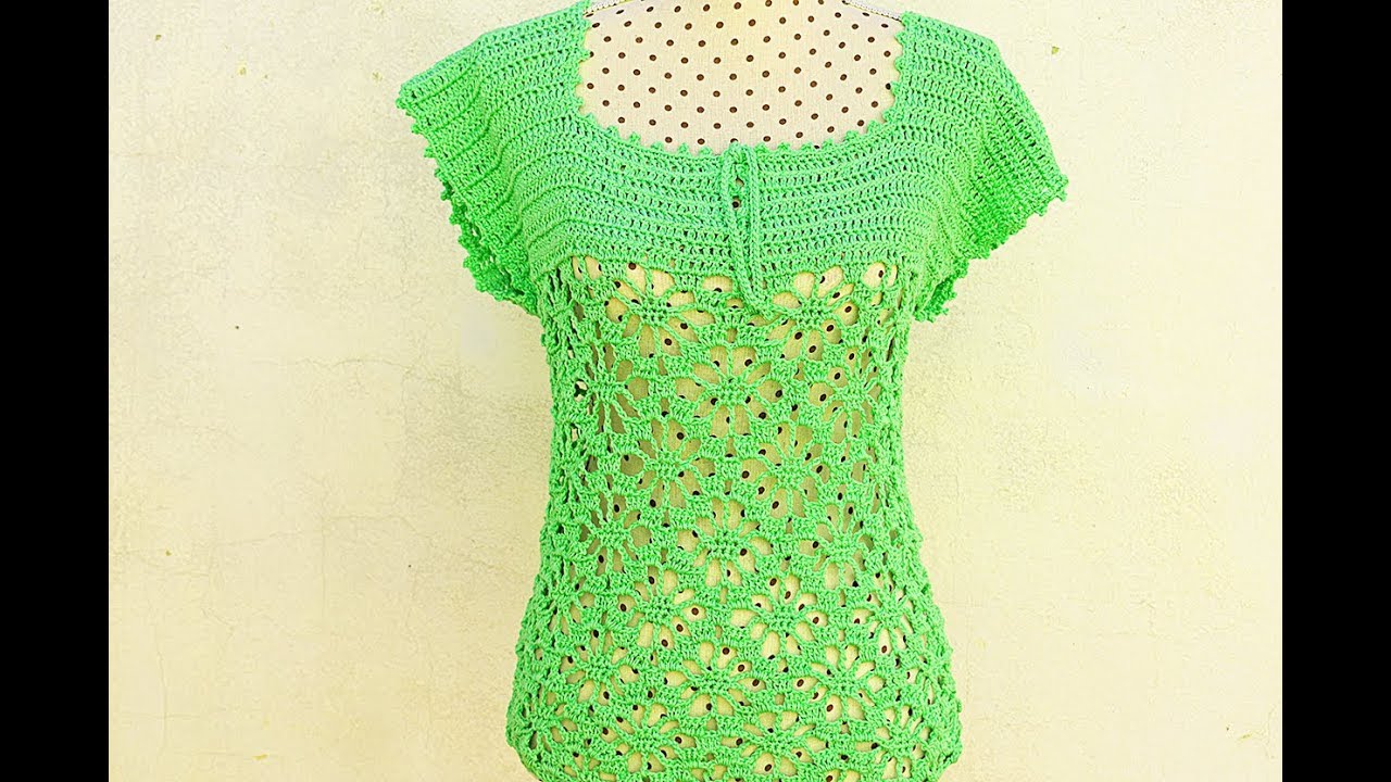 Crochet summer blouse #crochet #crochetblouse