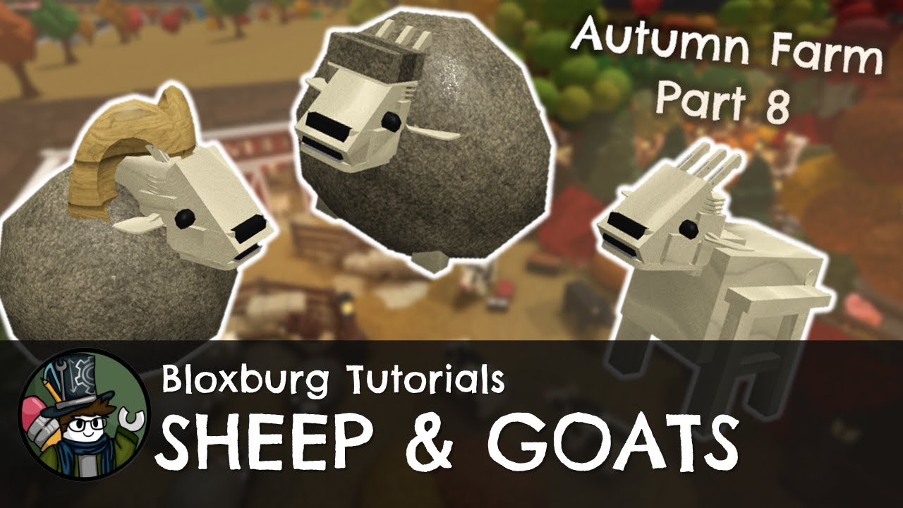 How to Make Goats, Sheep, and Ram in Bloxburg! - Autumn Farm (Part 8) - Bloxburg Hacks [Roblox]
